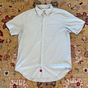 Mountain Khakis Blue White Fishing Shirt Large
